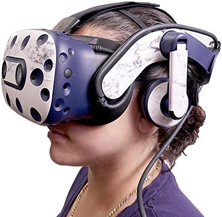 עור אדיסקינס תואם אוזניות HTC Vive Pro VR - הסתרת ורוד | כיסוי עטיפת מדבקות ויניל מגן, עמיד וייחודי